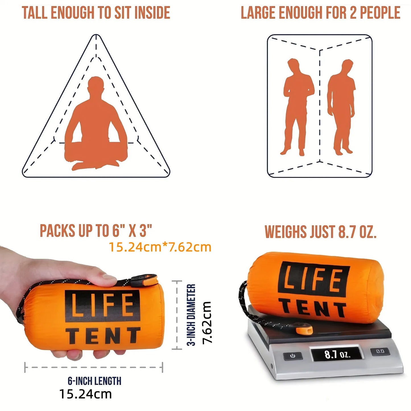 Emergency 2-Person Waterproof Tent™
